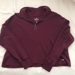 hollister waffle long sleeve tee